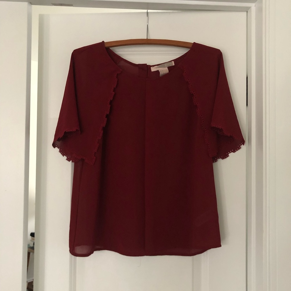 Love 21 cape sleeve shirt